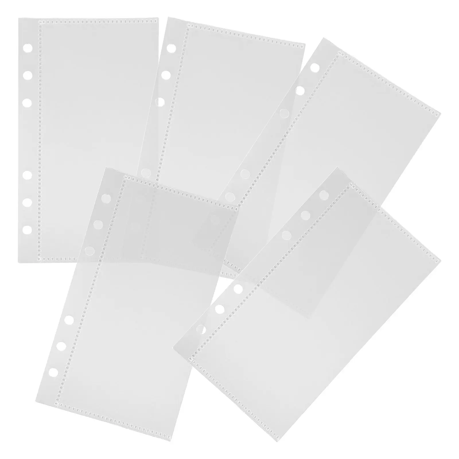 

5 Pcs PP Partition Pages Blue Binder Inserts Replaceable Budget Pockets Portable Dividers Small Envelopes Notebook Receipts