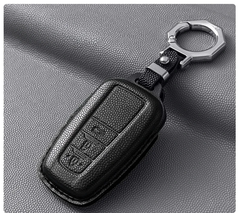 Leather Car Remote Key Case Cover Anti Scratch and Wear-resistant Multiple Colors To Choose From For Toyota