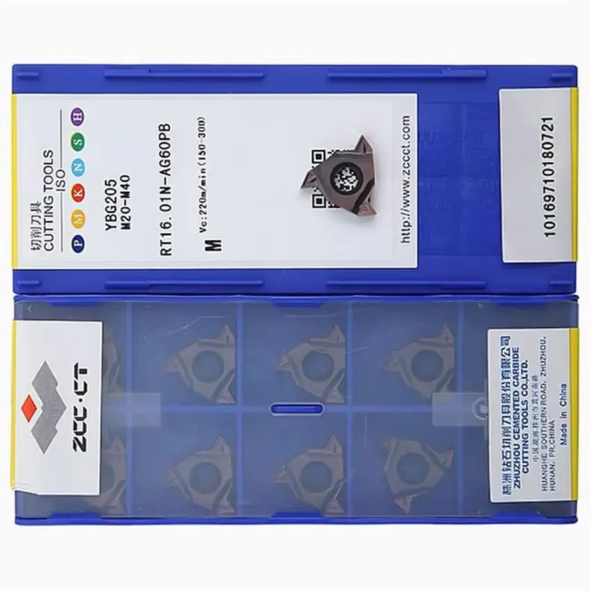 

ZCC.CT RT16.01N-AG55PB YBG202/RT16.01N-AG60PB YBG202/RT16.01W-AG55PB YBG202/RT16.01W-AG60PB YBG202 CNC tools carbide inserts