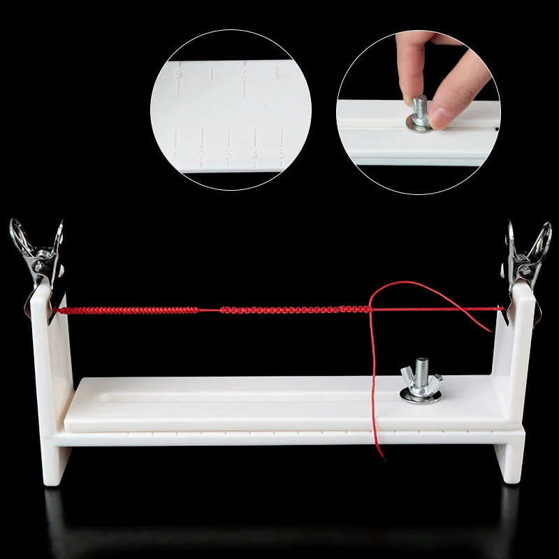 

Рамка для плетения браслетов своими руками из красной веревки, фиксирующий инструмент для изготовления плетеных изделий, вязальная пластина