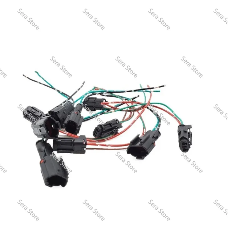 For SH200 210 240 350A3A5-5 Solenoid Valve Speed Water Temperature Sensor Plug Connector Excavator Parts