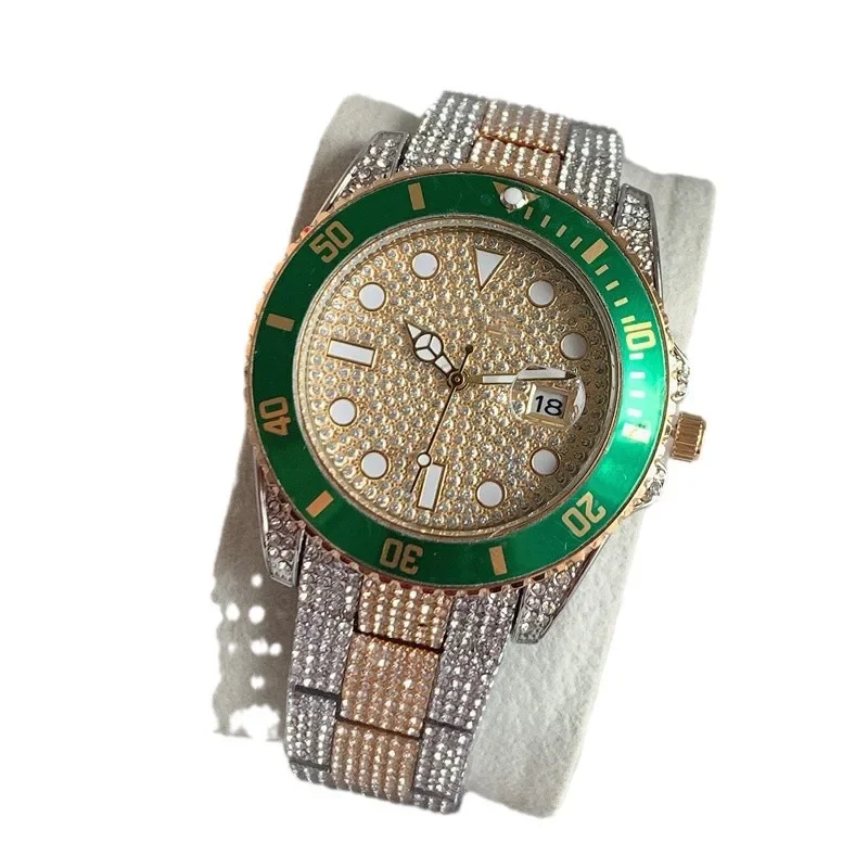 Relógio 40mm céu estrelado masculino relógio de mergulho mecânico automático 316l aço inoxidável cristal safira à prova dwaterproof água 10 atm