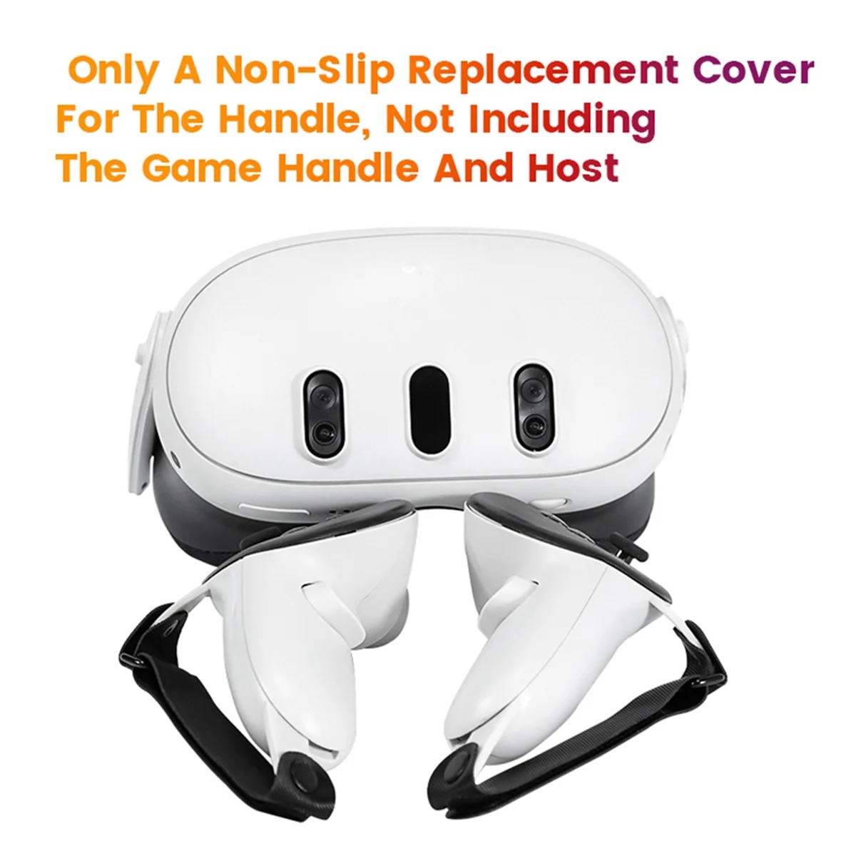 Надежный нескользящий сменный чехол для Quest Grip для VR Meta Quest 3, чехол для батарейного отсека с ручным ремешком, сменный аксессуар