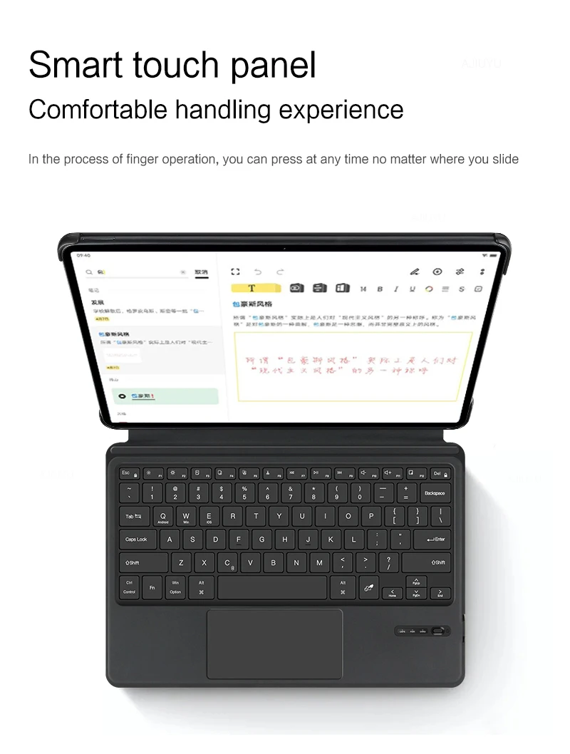 Bluetooth Keyboard Case Russian French Hebrew Spanish Korean Portuguese For HUAWEI MateBook E 2022 12.6" DRC-W58 W56 W76 Tablet
