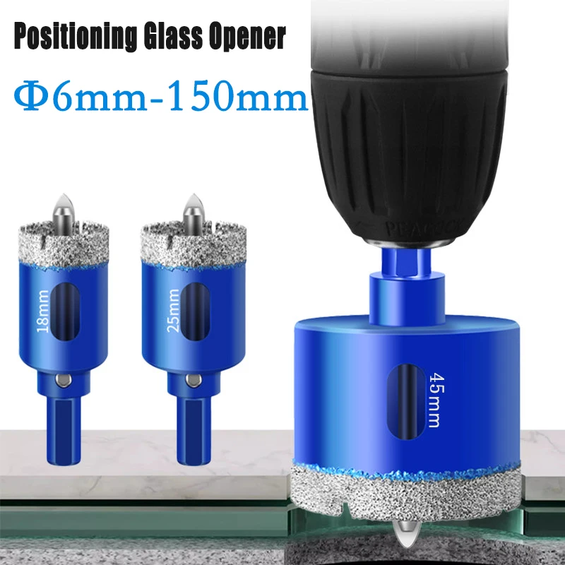 

16-150mm Glass Drilling Tool With Positioning Ceramic Tile Drilling Bit Stone Dry Drilling All Ceramic Tile Marble Drilling Tool