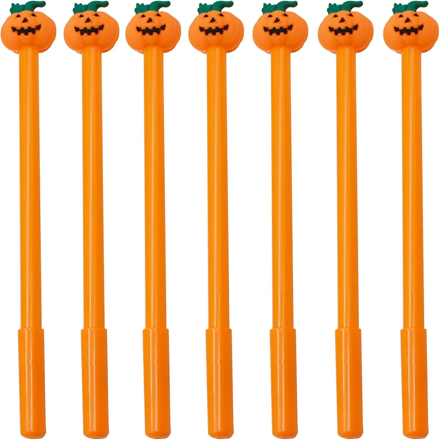 

12 Pcs Halloween Day Funny Pumpkin Shape Rollerball Pen Cute Kawaii Gel Pens Novelty Black Gel Ink for Party Office School