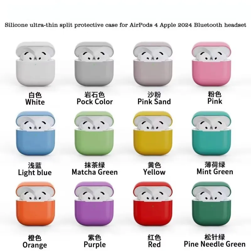 

Soft TPU Case For AirPods 4 2024 Silicone Cover For Apple 2 3th Generation Cases Earphone Protetcive Case For Apple Airpods pro