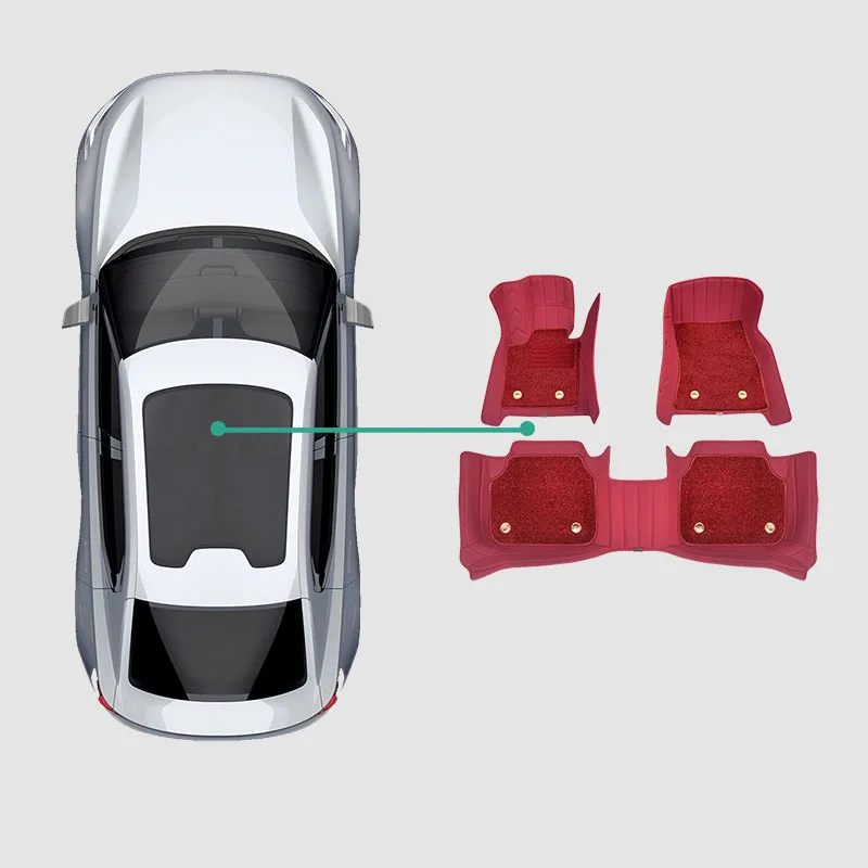 Car Floor Mat Waterproof Carpet General High Quality Full Set All Season Full