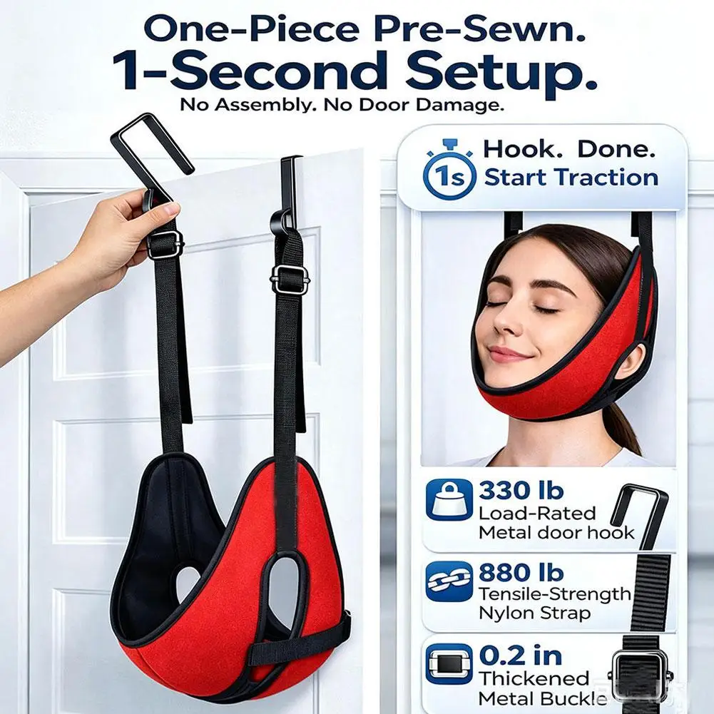 Upgraded Version Of Door Hanging Cervical Brace Household Neck Suspension Strap Relieve Breathabilit Strap