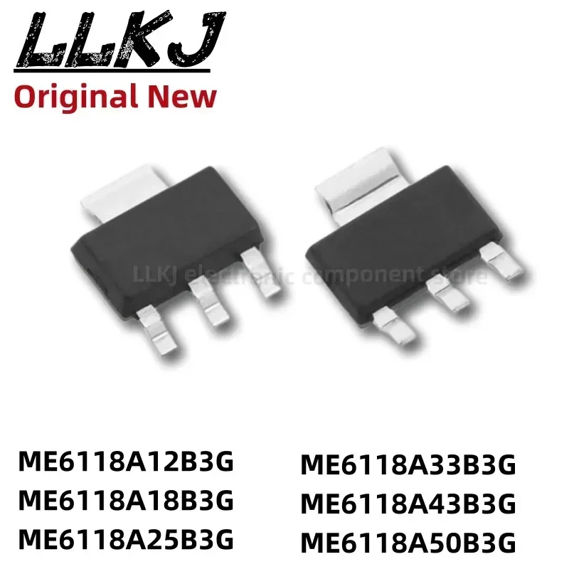 1pcs ME6118A18B3G 6118A12B3G A25 A33 A43 A50B3G SOT223 MOS FET SOT-223