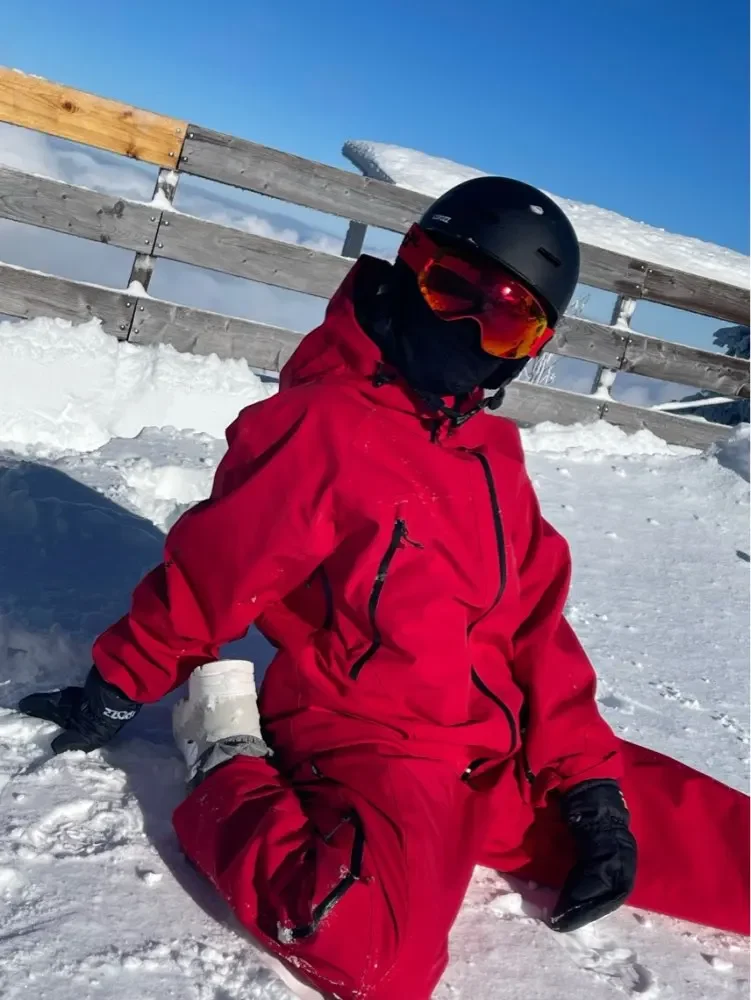 John Snow 2026 Ski-Jacke & -Hose im amerikanischen Stil, Unisex, wasserdicht, thermisch, Snowboard-Mantel, lockere Passform, Wintersport für Herren und Damen – Detail 5