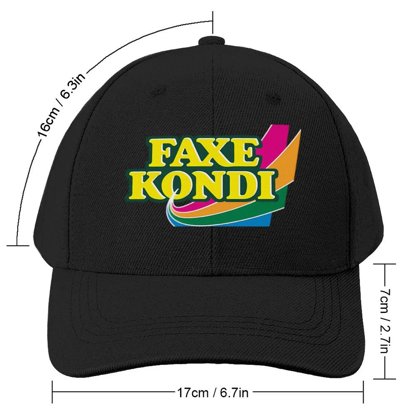 Faxe Kondi Logo Baseball Cap beach hat Hat Beach Wild Ball Hat Icon Golf Women Men's