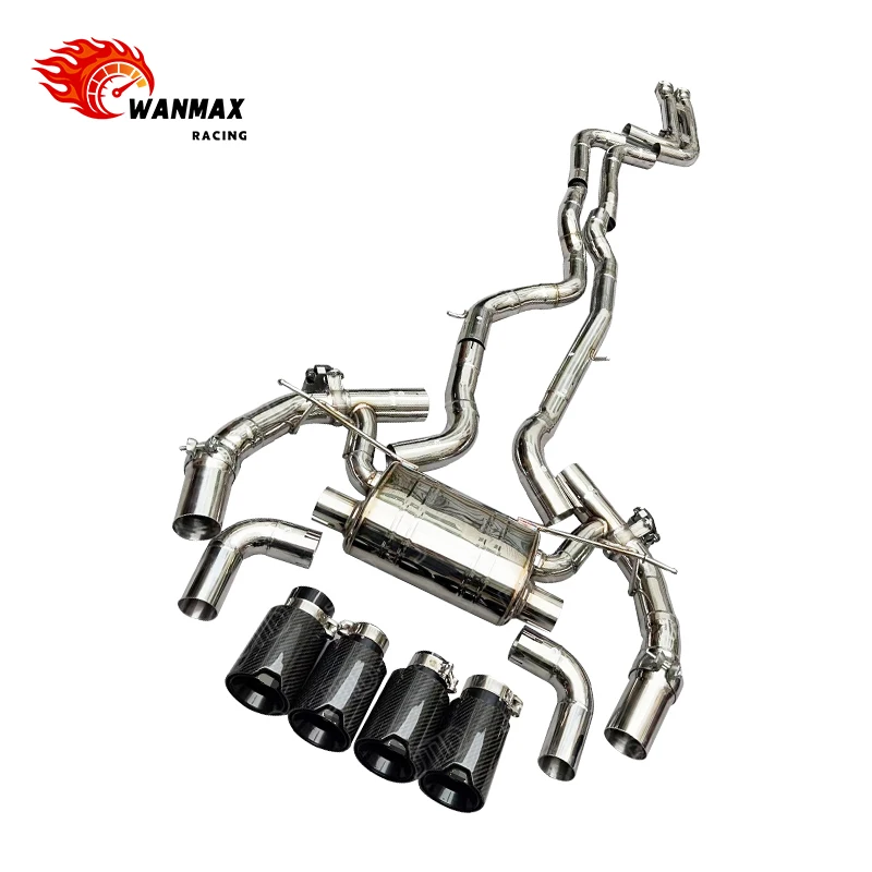 For  M2C M2 Competition S55 F87 3.0T Mid-Pipe Stainless Steel Exhaust Valvetronic System Valved Mufflers