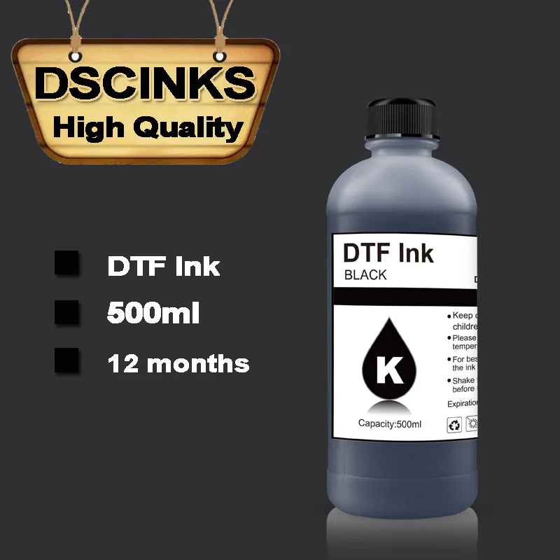 500ML ECO DTF ink for direct transfer film for PET film L1800 L805 1390  &  I3200 4880 4800 DX5 large format DTF I3200 printer