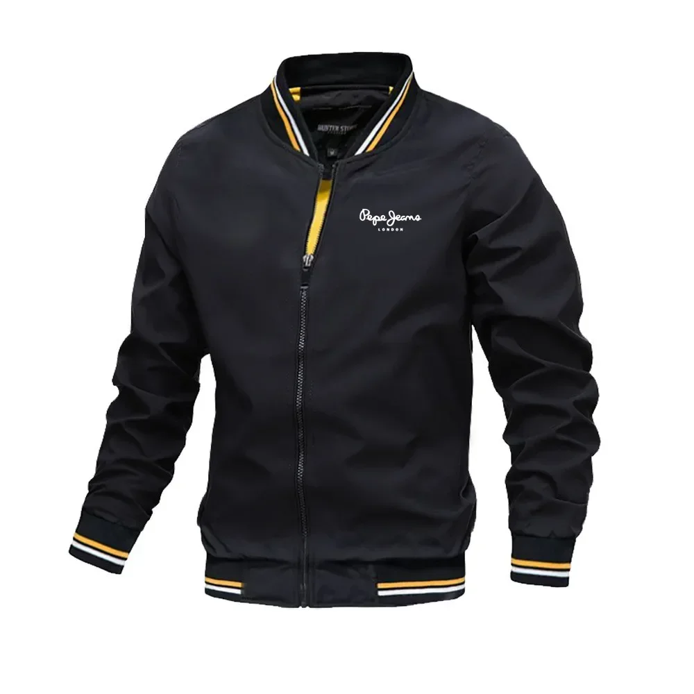 2026 Spring Autumn Men Windproof Zipper Jacket Loose Fashion Casual Sport Coat Outdoor Fishing Mountaineering Outerwear Jackets