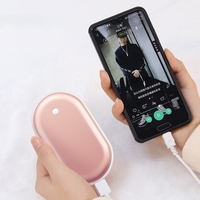 Xiaomi 2400mah Portable Hand Warmer USB Rechargeable 2-in-1 Power Bank Mini Electric Heater Pocket Warmer Dual-sided Heating