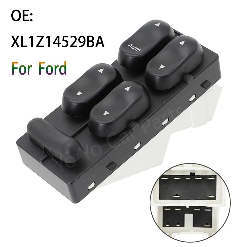 XL1Z14529BA Electric Power Window Switch for Ford F250 F350 F450 F550 F650 F750 Expedition Excursion Lincoln Navigator Blackwood