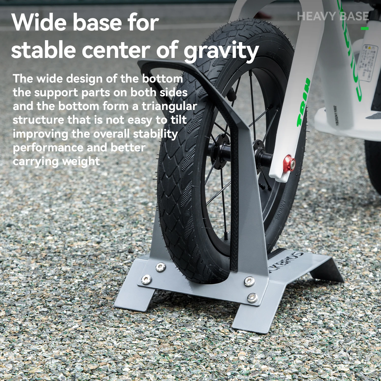 ROCKBROS support de stationnement pour vélo support de stationnement pour Scooter épais et Durable en forme de L pour accessoires de support de vélo de Scooter de 12"