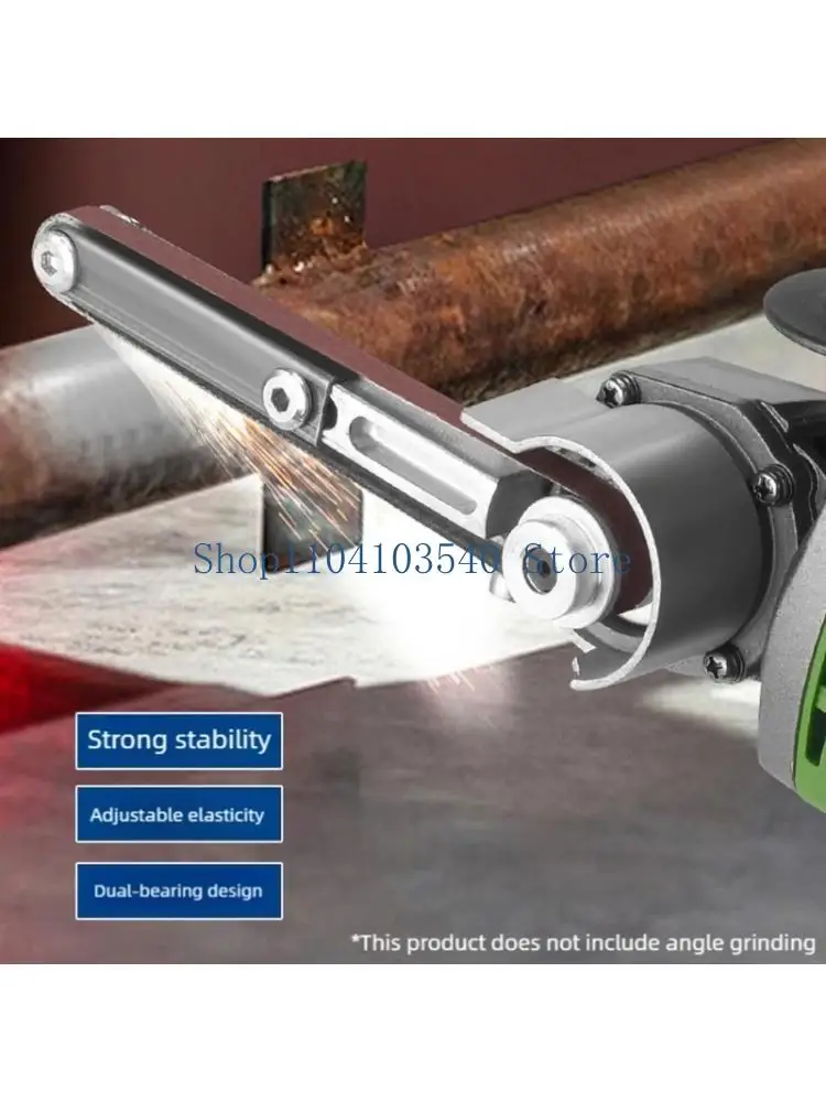 

02DC Precisions Sanding Belt Bracket For 100 Type Angles Grinder Belt Sander Bracket Double Ball Bearing System