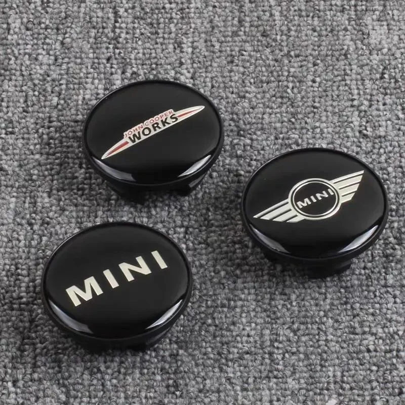 4pcs 54mm Car emblem Wheel Center Hub Cap wheel Badge covers for BMW MINI Works S One Countryman R54 R55 R56 R57 R58 R60 R61