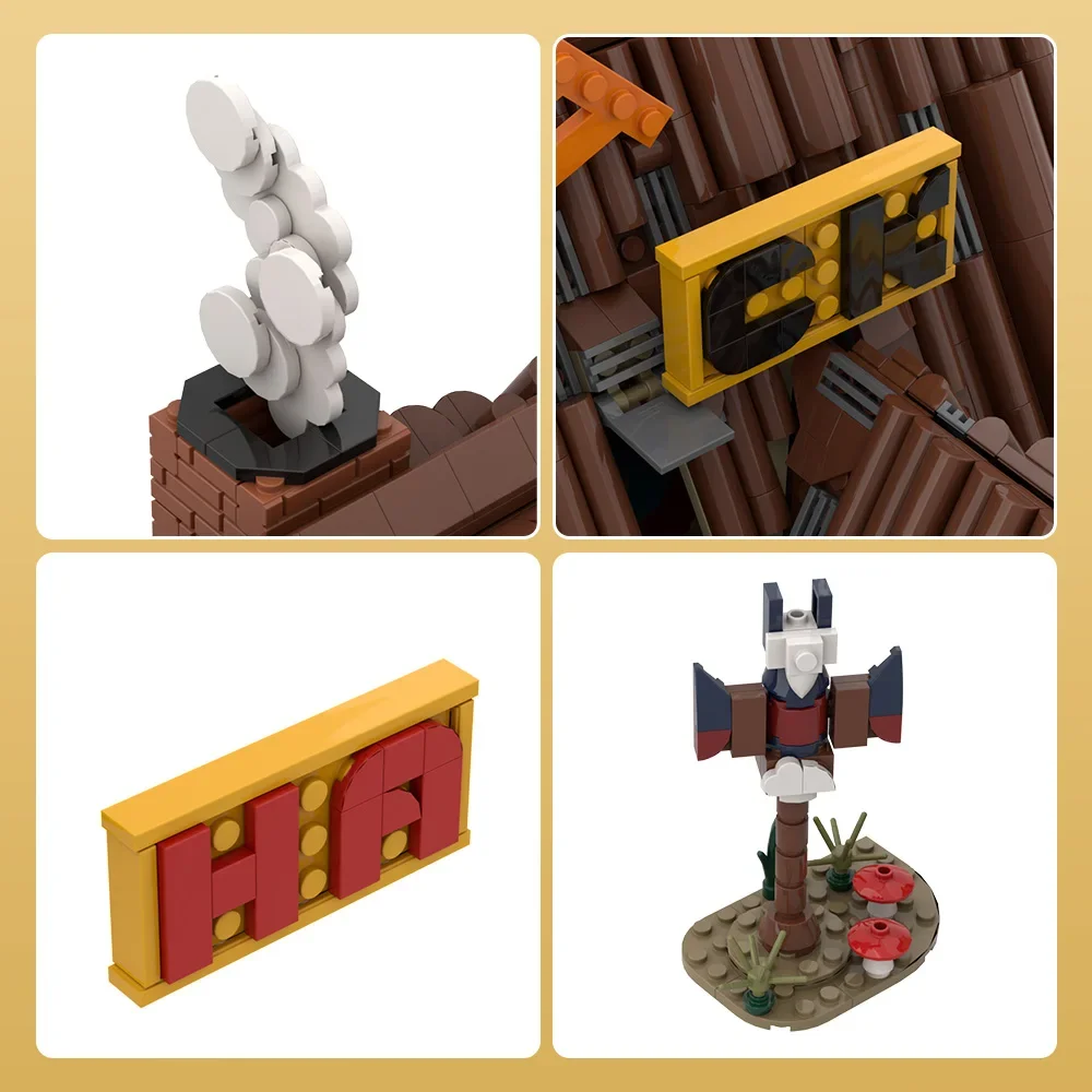 

MOC Bill Seif House Bricks Model Sets Gravity House Mystery Shack Architecture Building Block Assembly Toys Kits Birthday Gifts