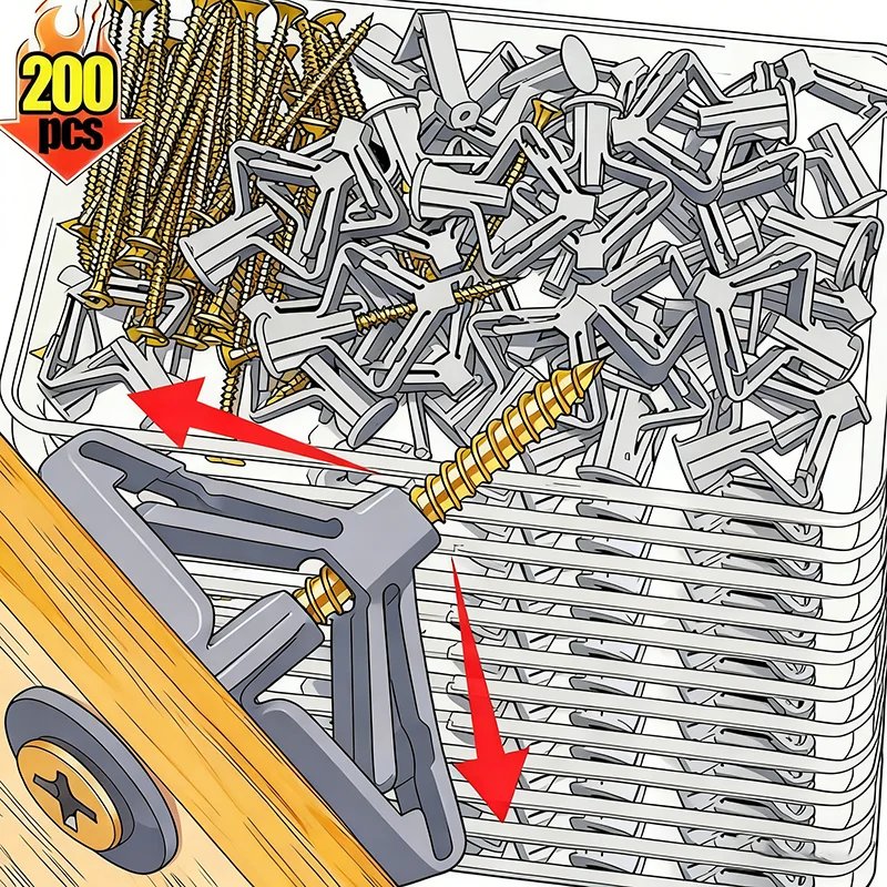 المسامير الجصي مع مسامير المثبتات الحفر الذاتي توسيع المسمار أنبوب دريوال مرساة البراغي السحابة أطقم أدوات الكمبيوتر