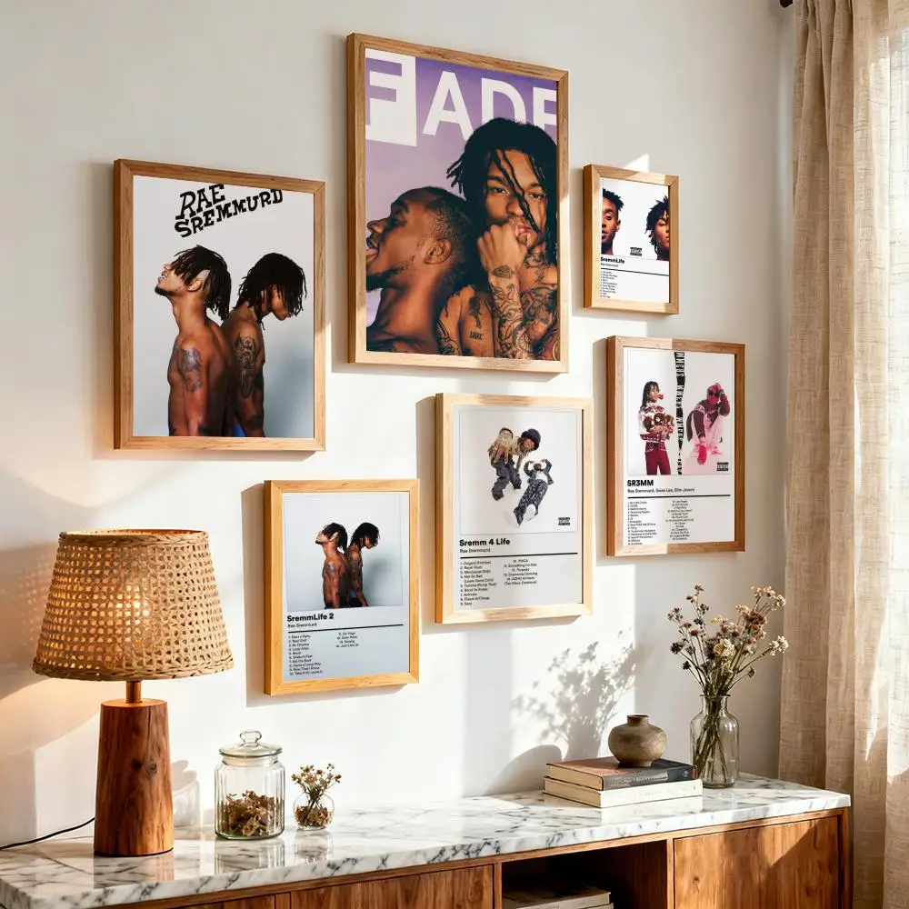 Singer R-Rae Sremmurd Poster Modern Minimalist Wall Art Prints for Bedroom Living Room Aesthetic Contemporary Decor Gift