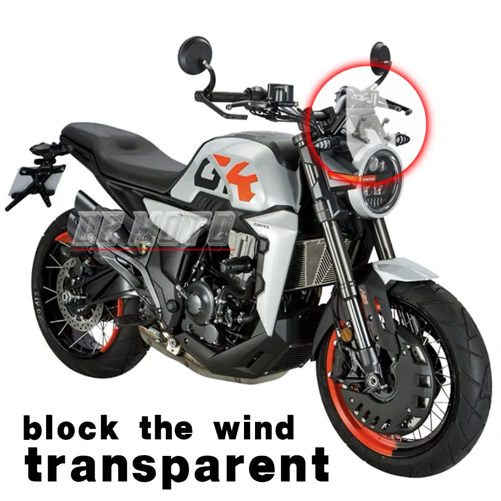 FOR ZONTES GK 350 ZT350GK 25CM Motorcycle Bike Windshield Scooter Windscreen Wind Deflectors For ZONTES GK350 350GK