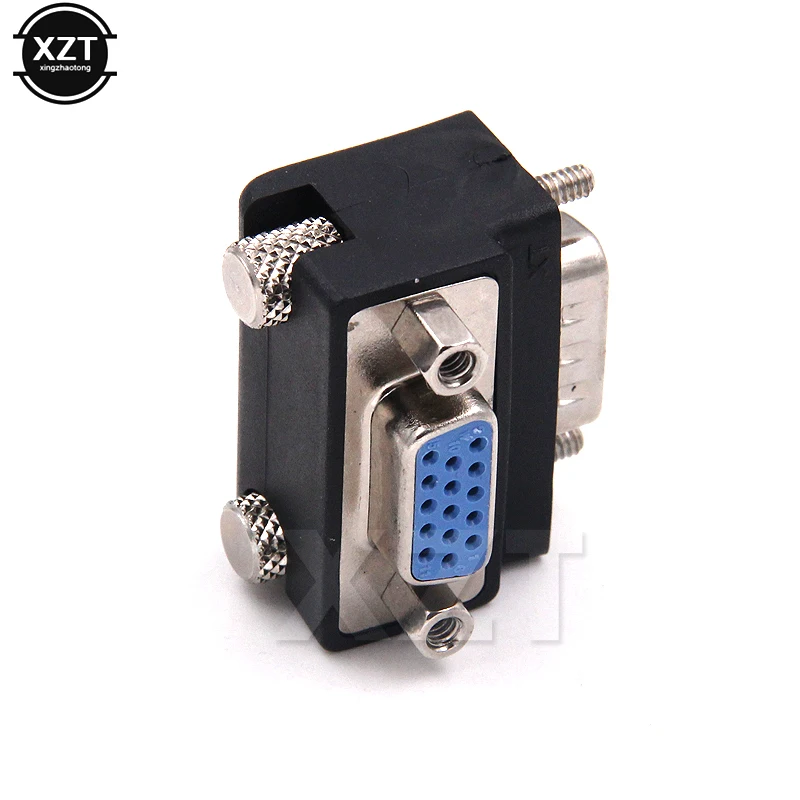 90 Graden Down Haaks VGA SVGA Male Naar VGA 15 Pin Vrouwelijke Monitor Adapter voor PC Laptop TV Extender Video Adapter