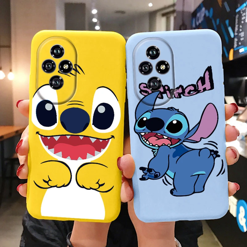 Angel Stitch Couple Cute Case For Honor 200 Soft Silicone Back Cover Cartoon Shockproof Funda For Honor 200 Honor200 6.7