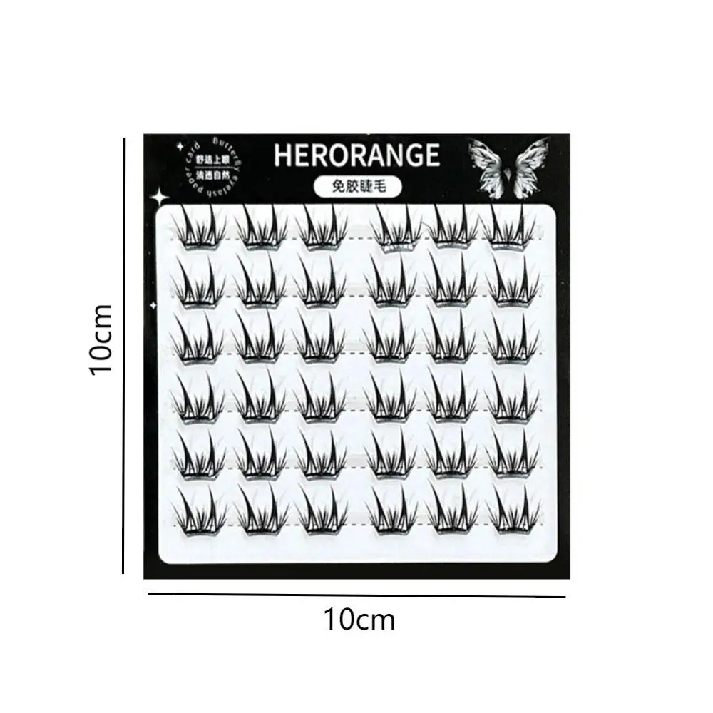 Nueva moda pestañas postizas de un solo grupo volumen delgado Natural negro pequeño diablo pestañas postizas herramientas de maquillaje para principiantes