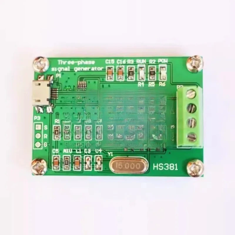 

New version of USB three-phase sinusoidal signal generator, phase adjustable 0~ 360 degrees, frequency 0.1~ 2000Hz