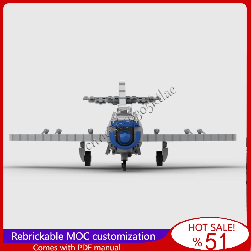 Nowy zestaw MOC Lim 5p, model myśliwca jednomotkowego, 514 elementów, do samodzielnego montażu, edukacyjny, kreatywny, zabawka dla dzieci, prezent na Boże Narodzenie.
