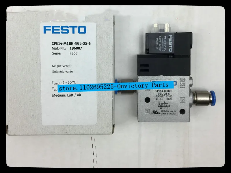 

CPE14-M1BH-3GL-QS-6 196887 New original FESTO solenoid valve