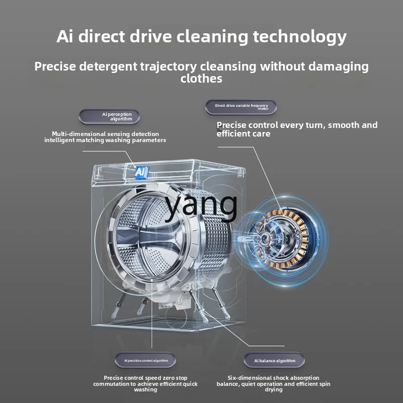 مجموعة الغسيل والتجفيف LH، خلاصة التنظيف، محرك مباشر، مضخة حرارية محرك مزدوج، تحويل ثلاثي التردد