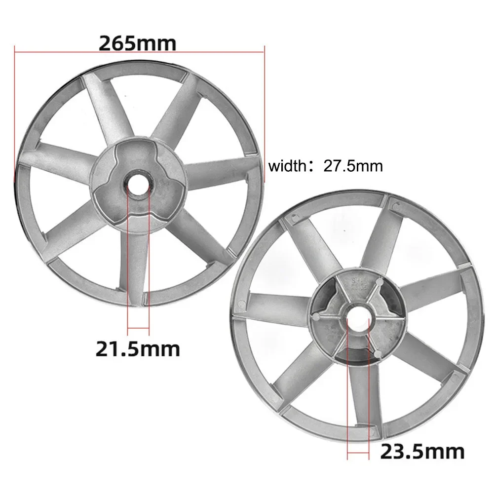 Air Compressor Belt Machine Head Flywheel Single Groove Wheel Pulley 13mm Installation Slot Width 265mm Diameter