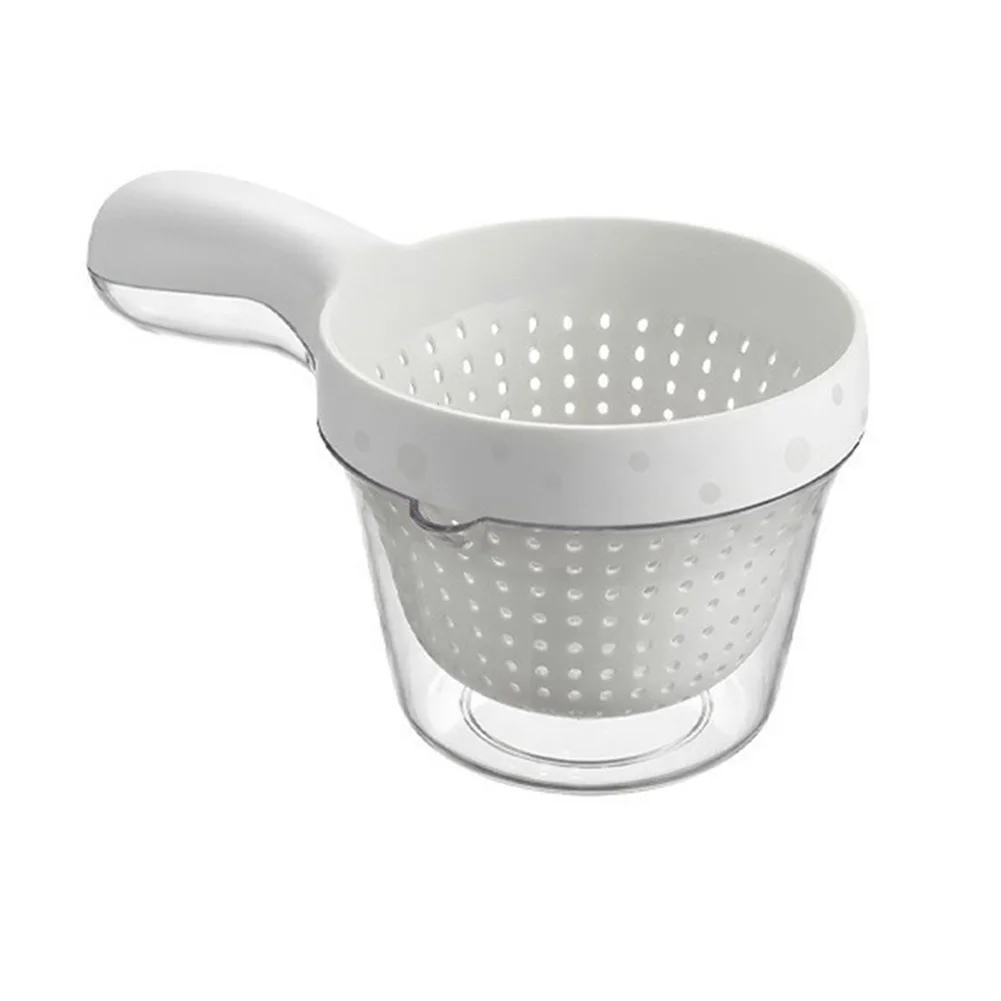 Fruit Rinse Bowl Veggie Draining Basket For Countertop Use Dishwasher Safe Multifunctional Use Two-layer Washing System