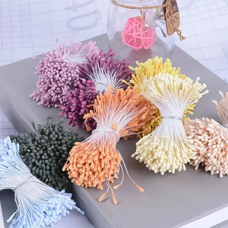 400/800pcs Flowers Stamen 55mm DIY Artificial Flowers Wreath For Wedding Party Home Decor Flower Core Stamen Flower Accessories 6