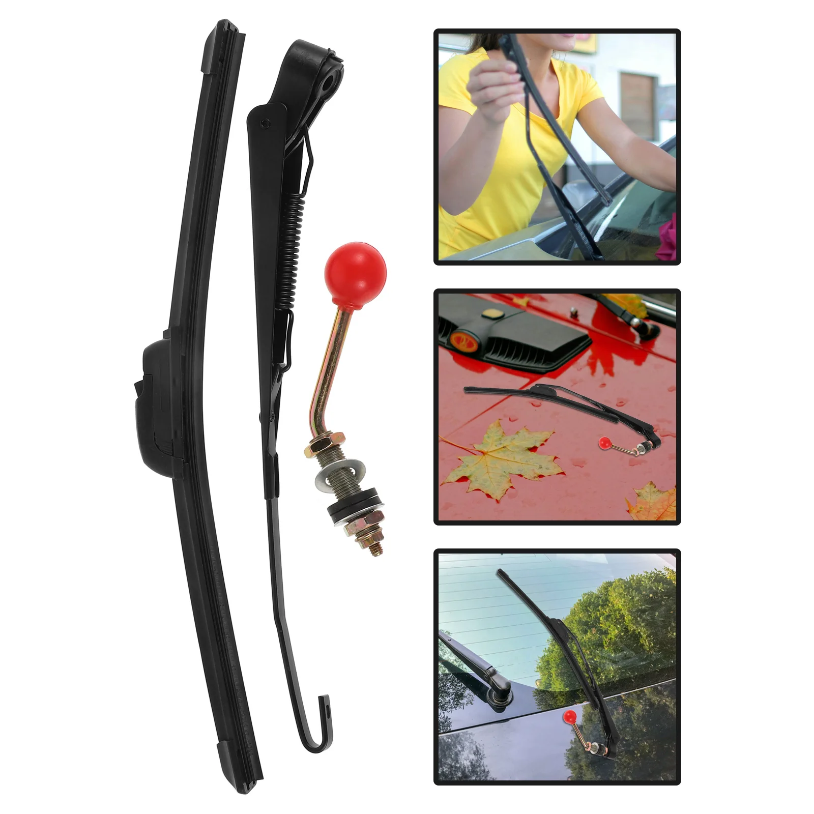 

Универсальный ручной комплект стеклоочистителей для мотоциклов UTV, внедорожников, полузакрытый дизайн, простая установка, дождь, снег