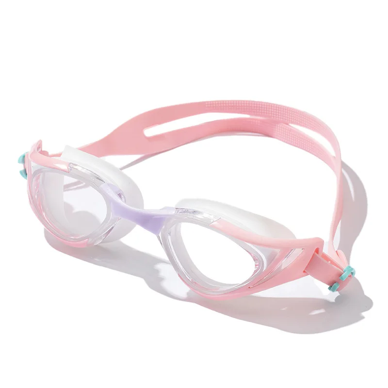 1-Piece Adult Swimming Goggles, Anti-Fog Lenses, Waterproof and Anti-Fog High-Definition Swimming Goggles, Adjustable Strap, Suitable for Swimming Pools and Training
