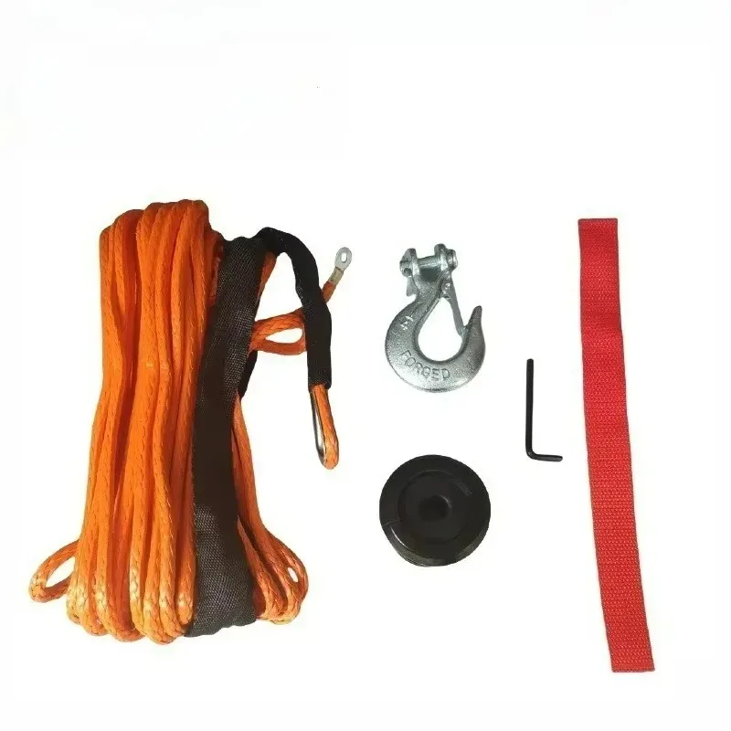 

Glb Synthetic Winch Line Cable Rope Winch Line Cable Rope Winches Towing Hook Stopper Rubber Truck Offroad Accessories