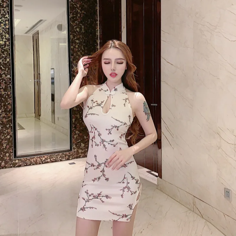 Ele ort Floral Print Dr Hollow out Stand Collar Svel Bodycon Gown High Waist Spring Autumn Winter Women's Faion