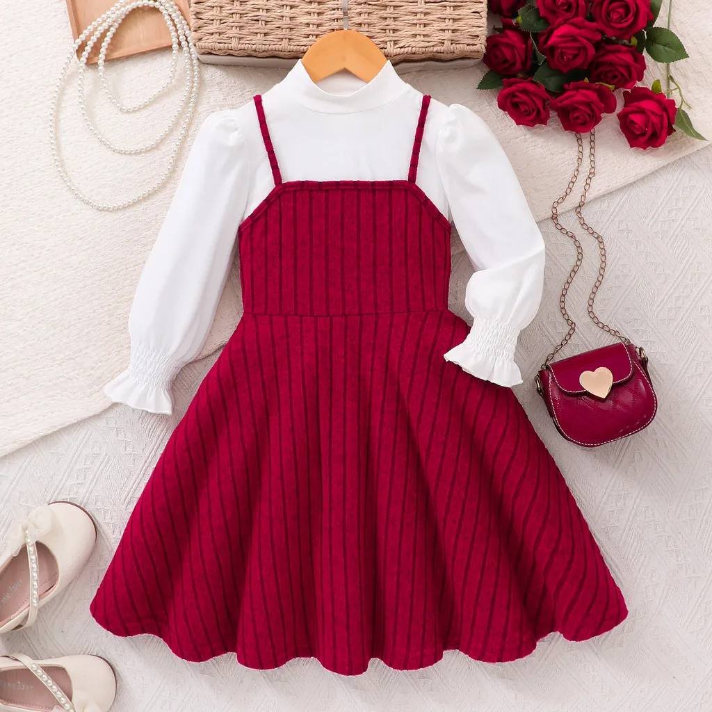 Kids Girl Dress Red… - image