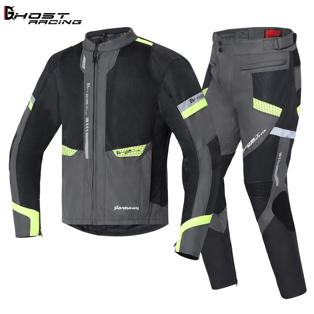 Motorcycle Jacket & Pants Set Men's Moto Riding Suit Waterproof Chaqueta Keep Warm Liner Motocross Jacket Body Armor