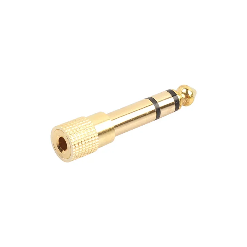 1~5PCS New Headphone Adapter 6 35 Mm Male To 3 5 Mm FemaleWear-resistant Jack Converter Audio Plug Gold Plating Process Power