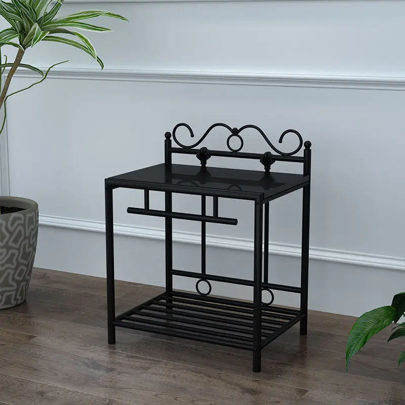 

Simple wrought iron coffee table bedside bedroom small desk storage coffee tables Auxiliary modern koffietafels furniture XYCT