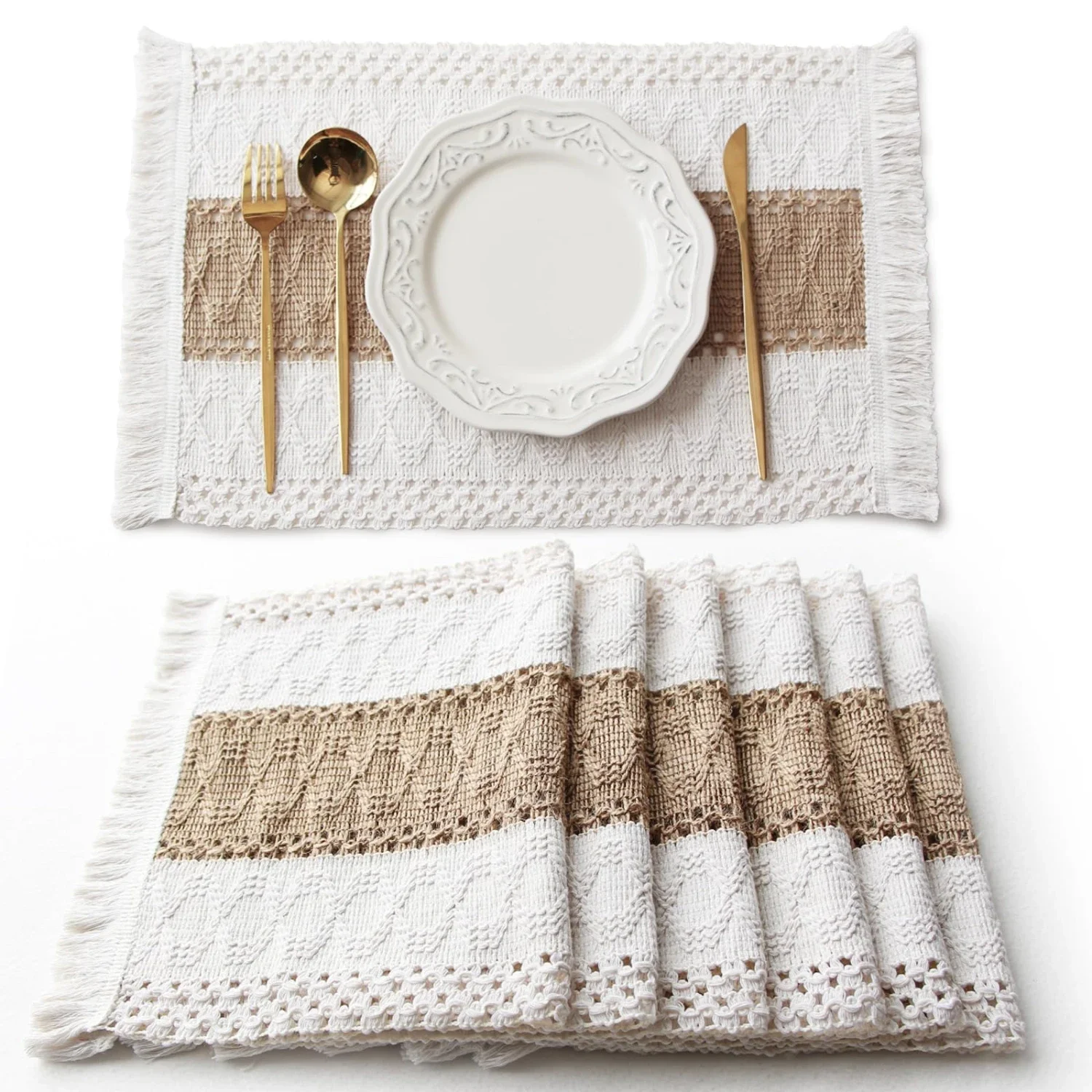 

Elevate your dining experience with sophisticated and exquisite placemats that are durable and stylish. Perfect for everyday use