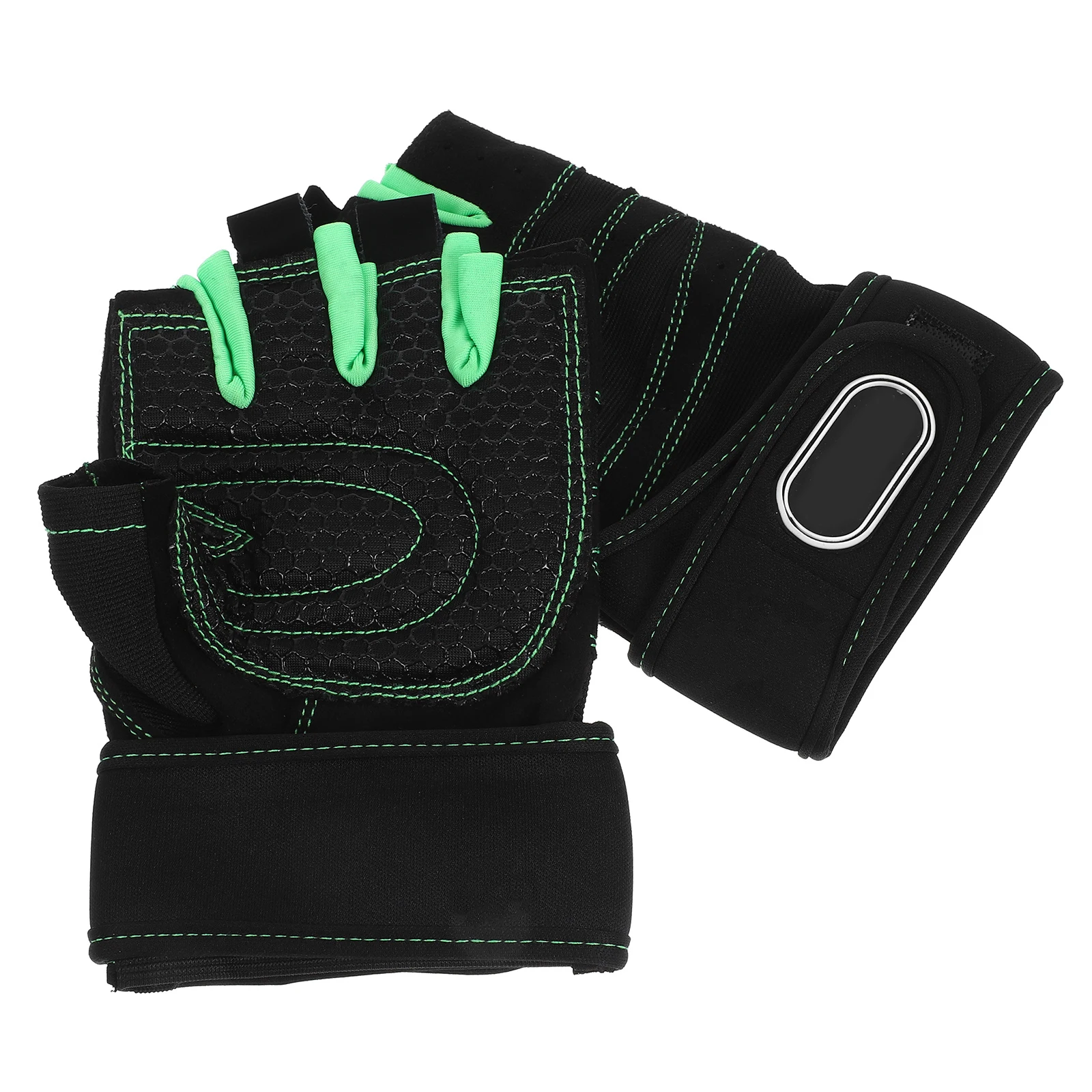 1 Pair Half-Finger Gloves Lightweight Breathable Fitness Riding Gloves For Men Women Mountain Climbing Weight Lifting Workout