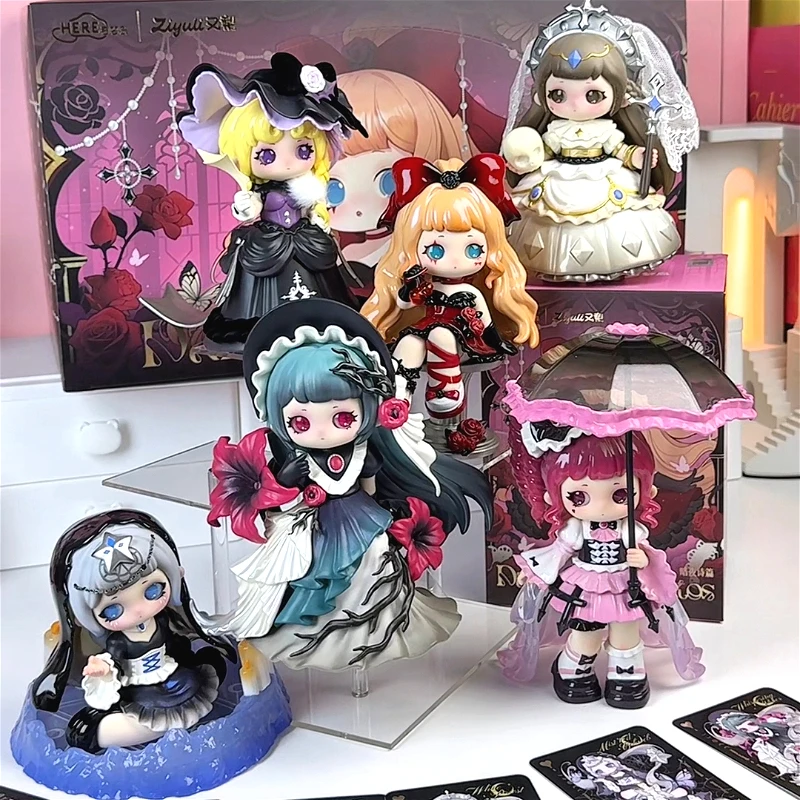 

ZIYULI Night cantos Series Blind Box Action Figure Gothic Style Anime Figure Desktop Decor ZIYUL Doll Surprise Gift Toys