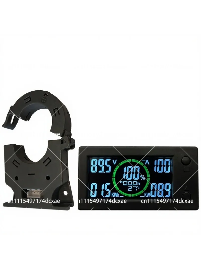Digital Voltmeter Ammeter Battery Capacity Tester DC 0-300V Hall Coulomb Meter Power Energy Monitor